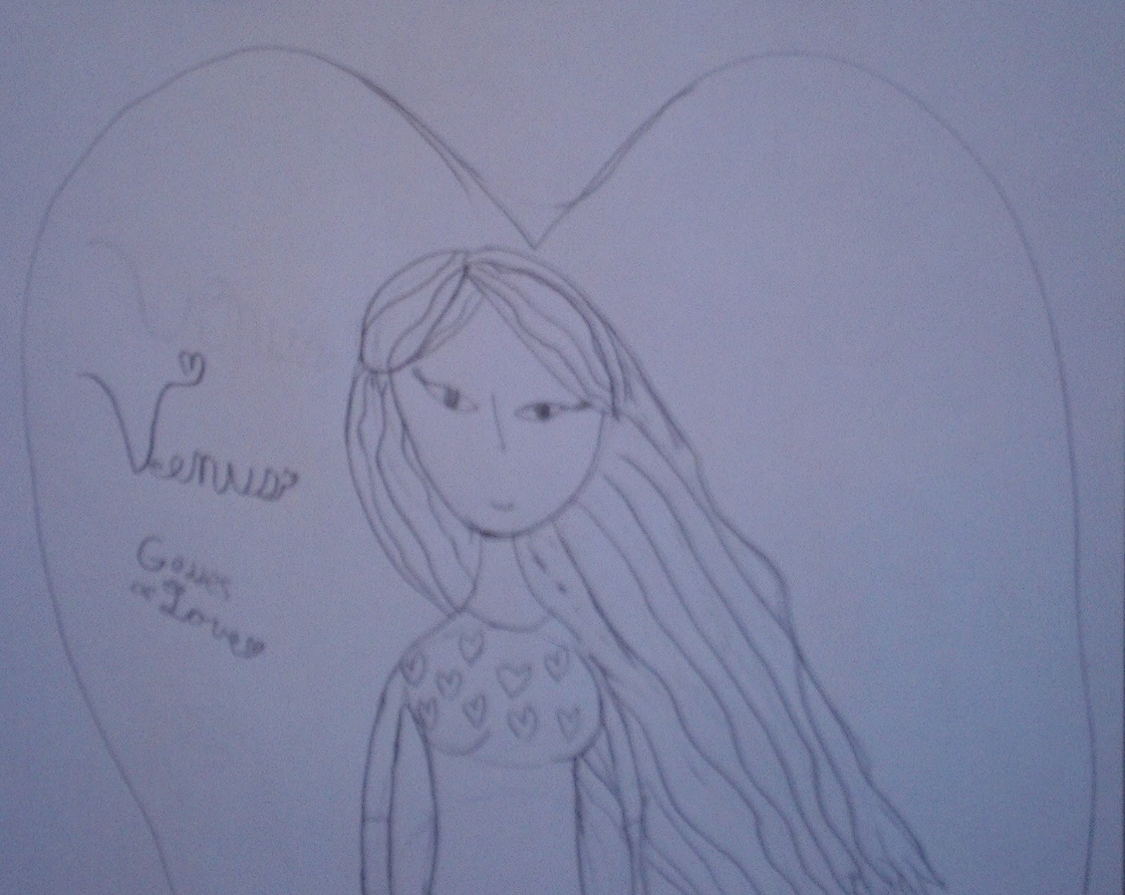 Creative Bang Venus Goddess Of Love Drawing