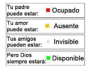 DIOS  SIEMPRE  ESTARÁ  DISPONIBLE