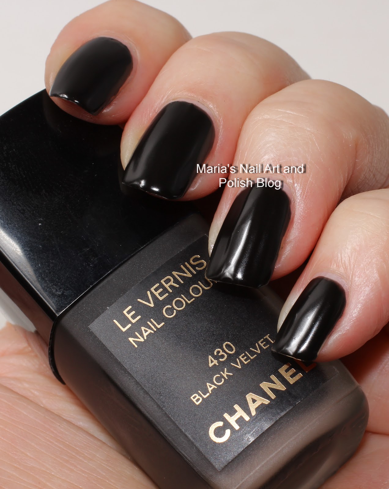 Marias Nail Art and Polish Blog Chanel Black Velvet 430 Orient Extreme