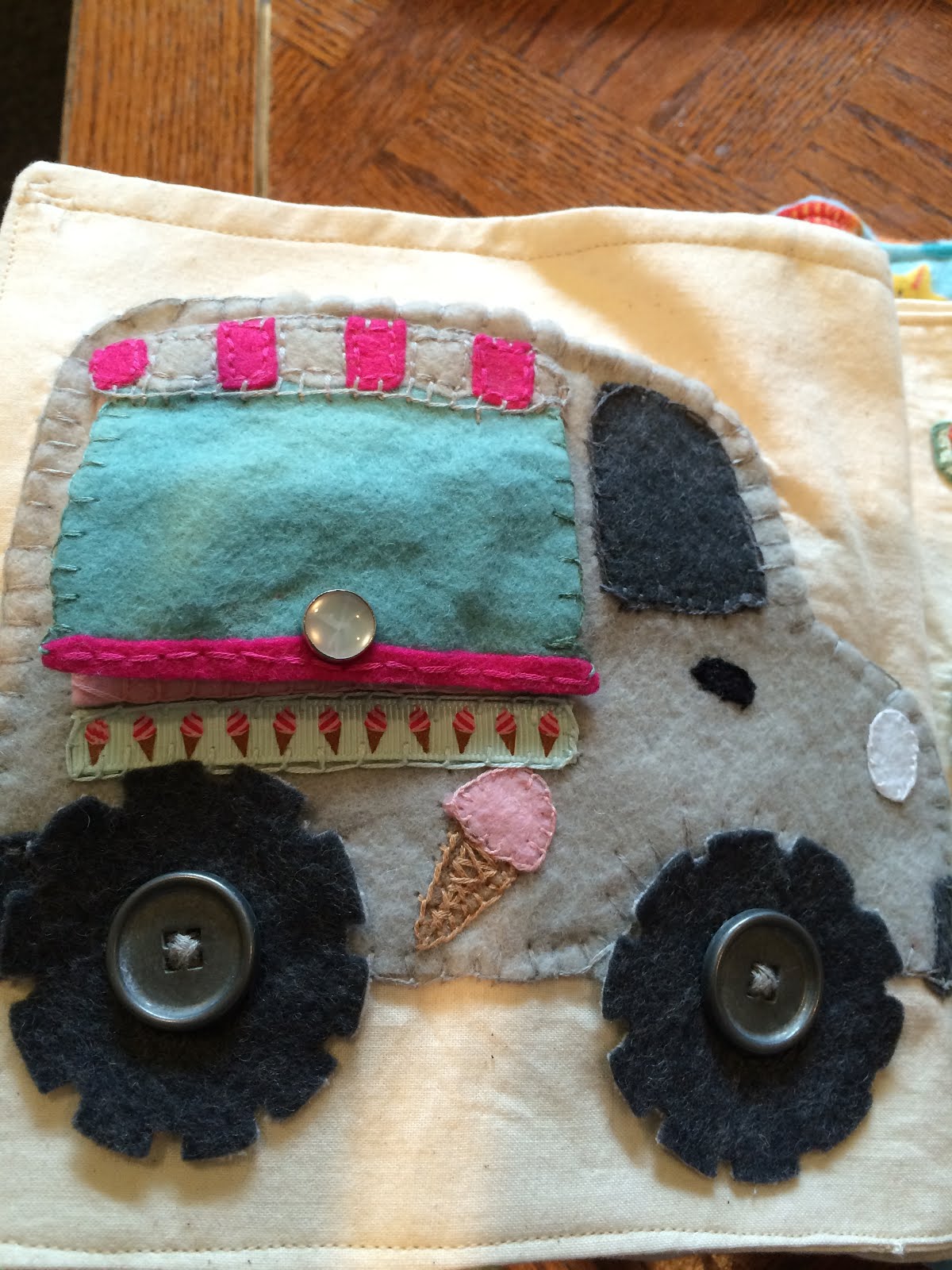 Embracing Life's Adventures Beach Quiet Book Ice Cream Truck and Ice