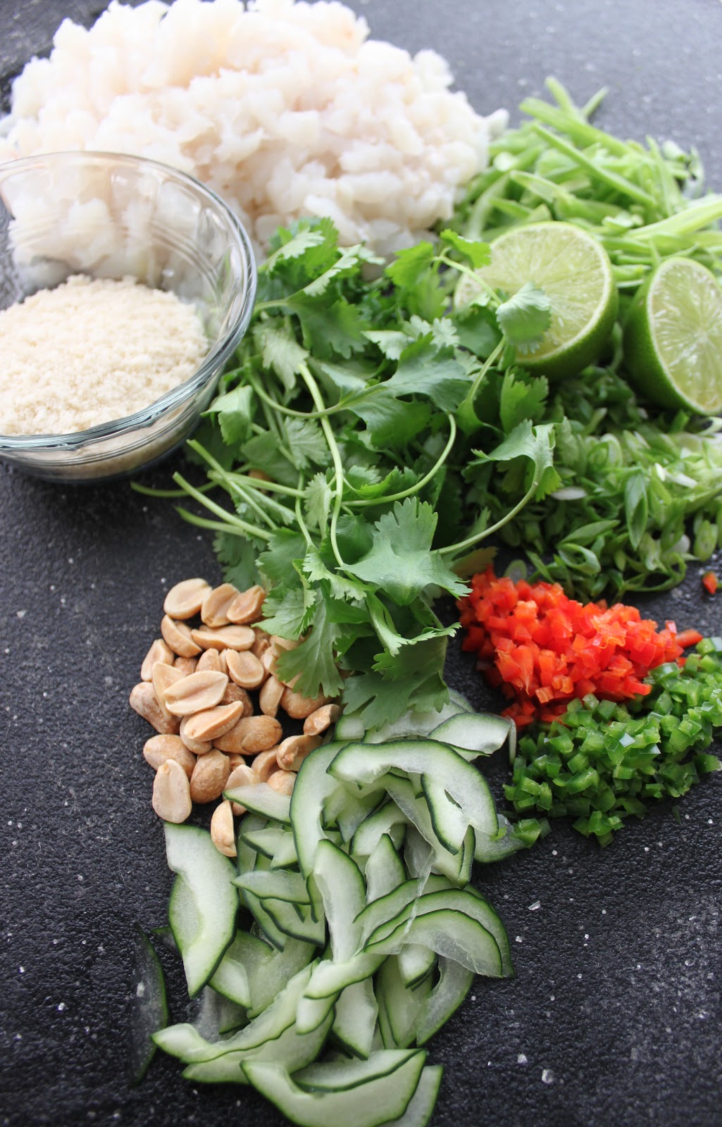 Basil Thai Fish Cakes with Cucumber Dipping Sauce