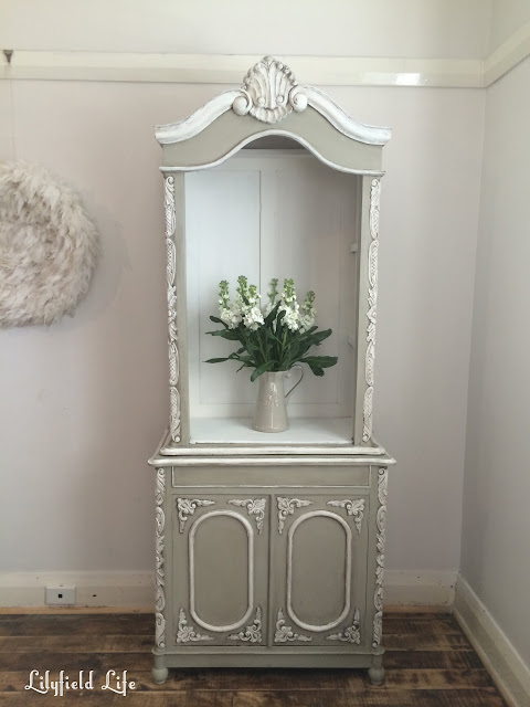 before and after; hand painted French cabinet by Lilyfield Life