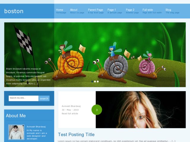 Boston Blogger Template