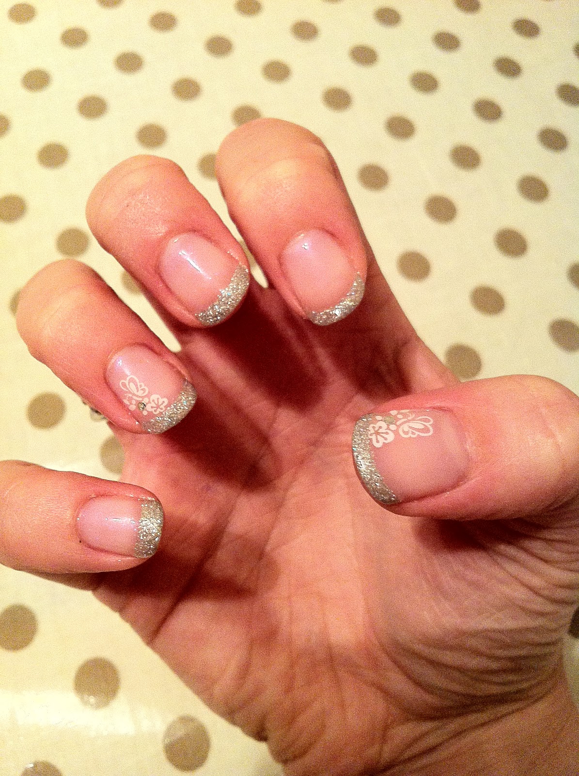 Brush up and Polish up! CND Shellac Nail Art Negligee with Silver