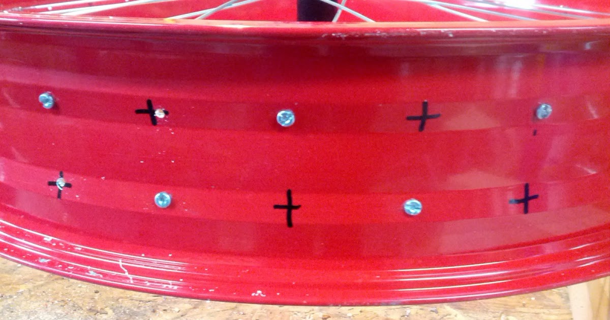 Right to Bike How to drill your rims.