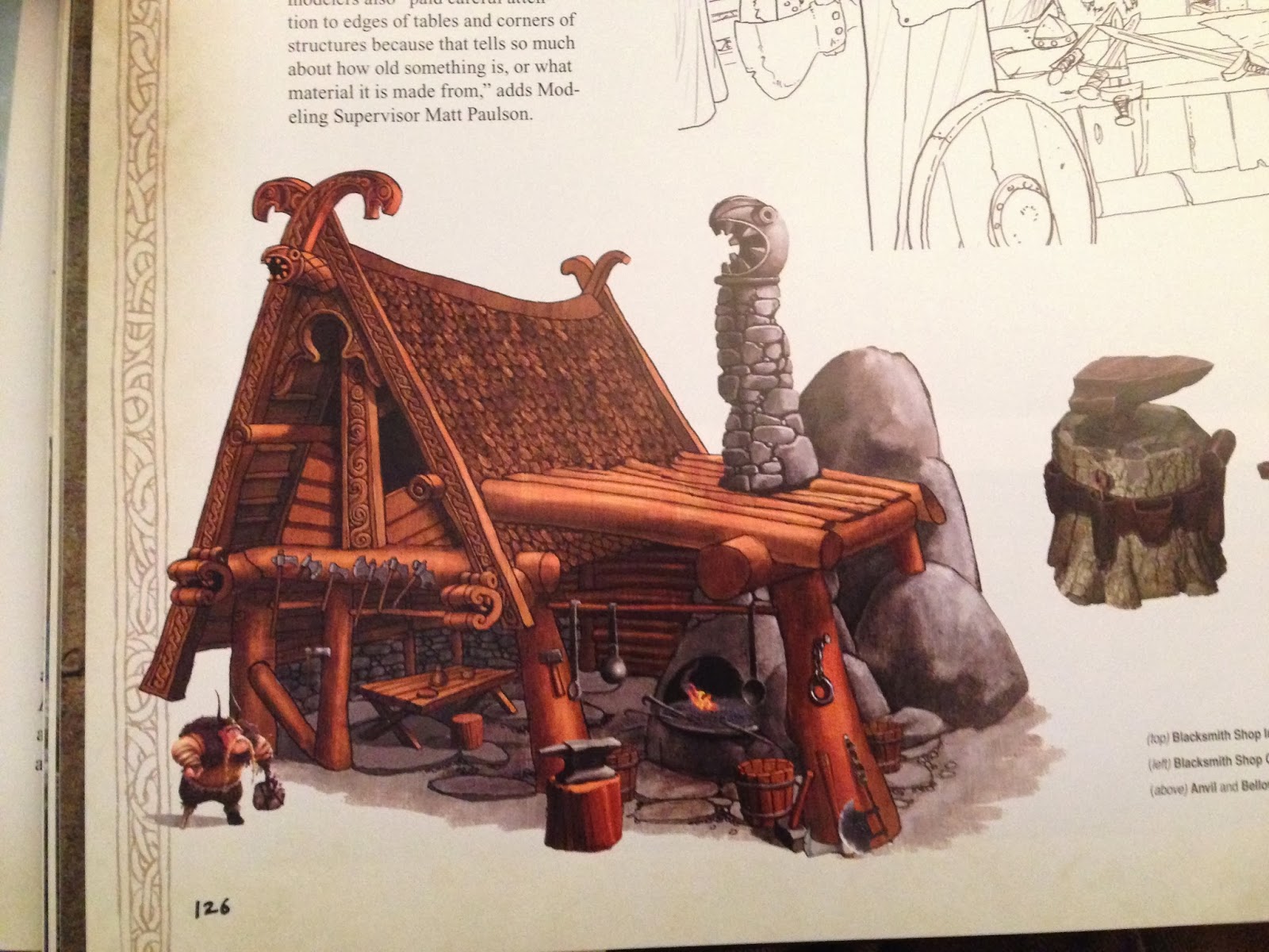 BenMoseleyArt: Fan Art: 'How to Train Your Dragon' Blacksmith Shop WIP