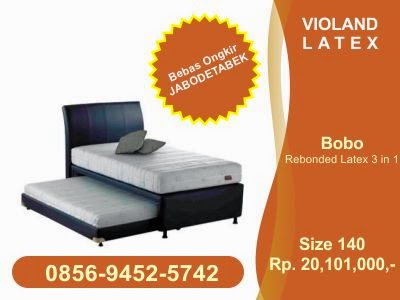 Jual Spring Bed, kasur Latex Merk Violand Tipe Bobo di Jakarta, Bogor, Depok , Tangerang, Bekasi