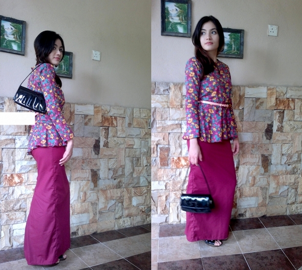 Fesyen Hari Raya Terkini Baju Kurung Gaun Siti Nurhaliza