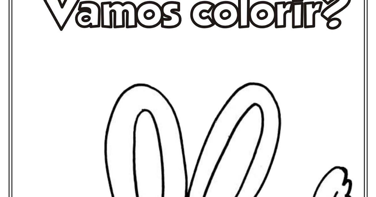 desenho de coelho fofo e cenoura para colorir riscos para colorir