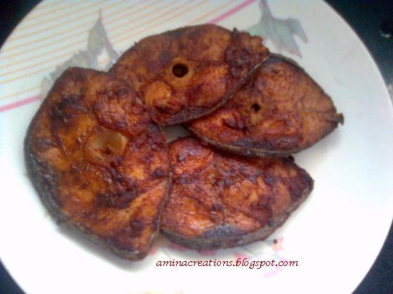 AMINA CREATIONS: MASALA FISH FRY