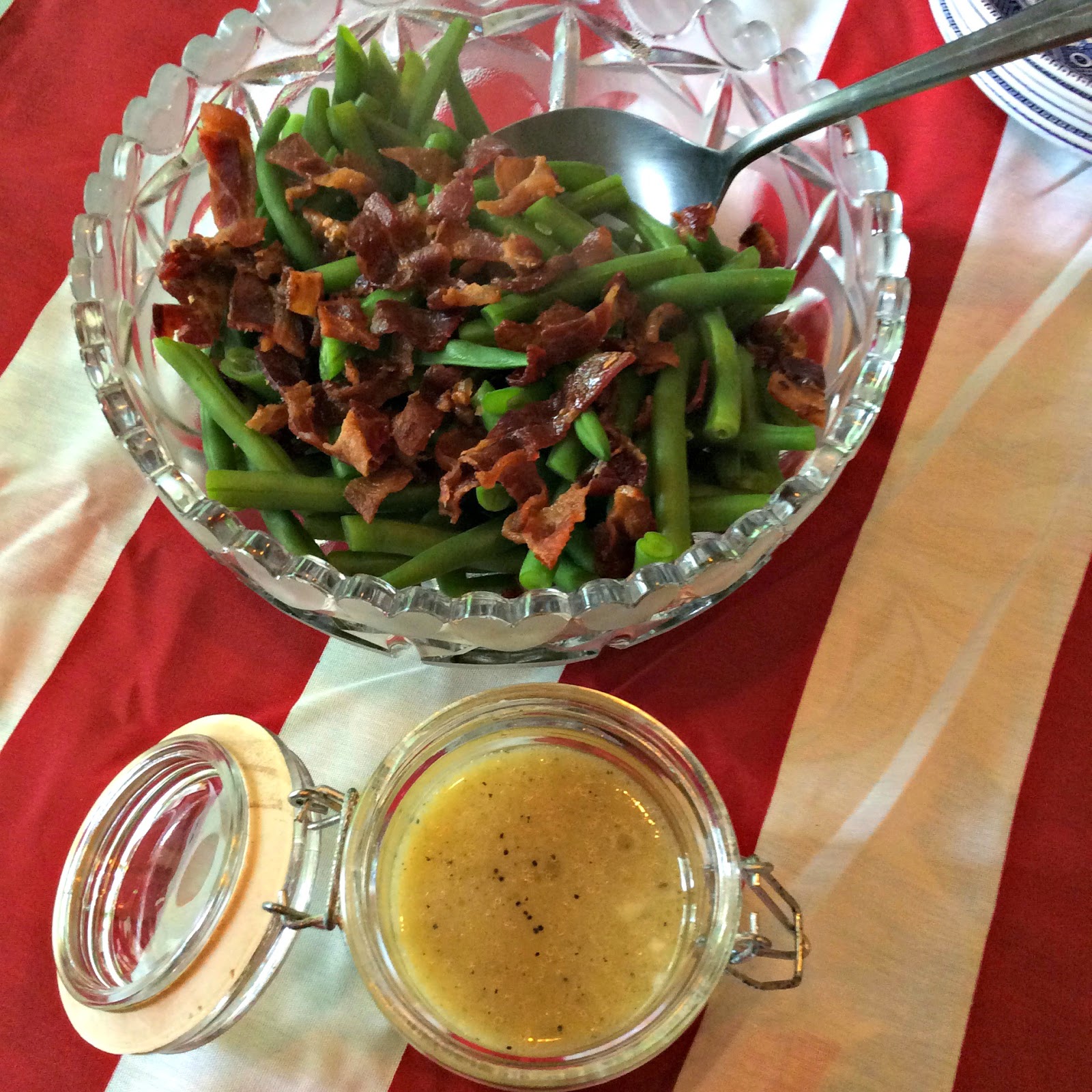 Cooking On A Budget Green Bean and Bacon Salad with Vinaigrette