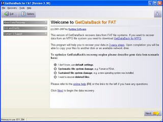 Get Data Back 3.03 For NTFS / FAT