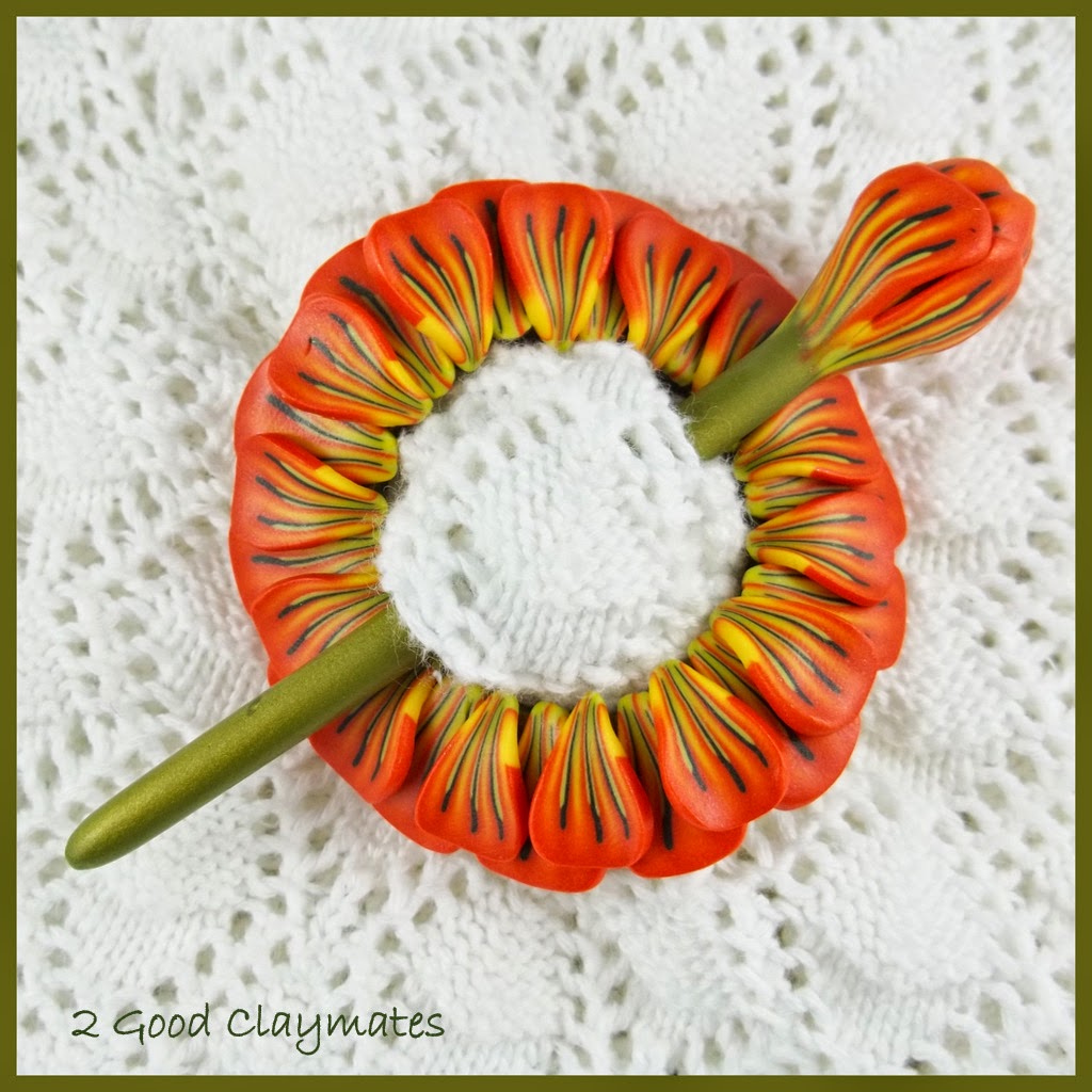 2 Good Claymates Creating Shawl Pins and Scarf Jewelry in Your Own Style