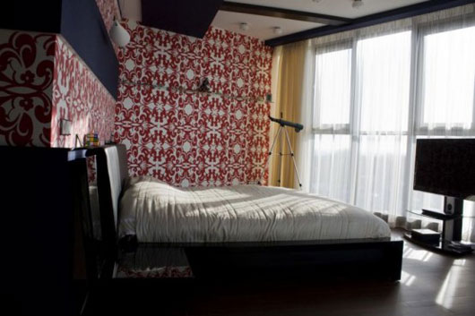 Apartamento con un diseño de toques oscuros