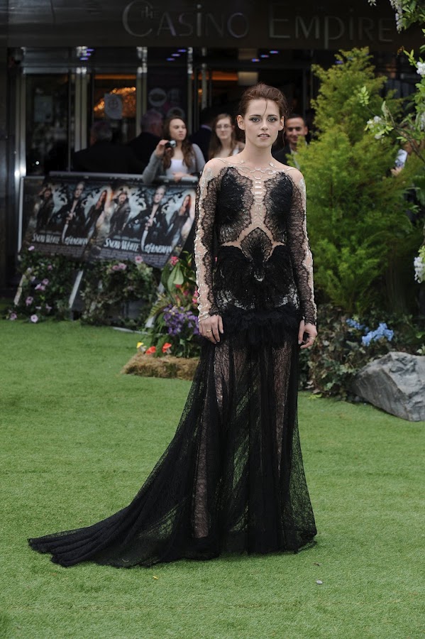Kristen Stewart in a see through dress