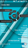 BBM Mod Transparant with floating main tab BBM Mod Transparant with floating main tab