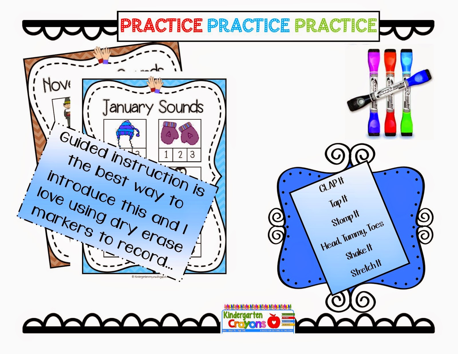 Kindergarten Crayons Clap, Tap, Stomp, and Snap!