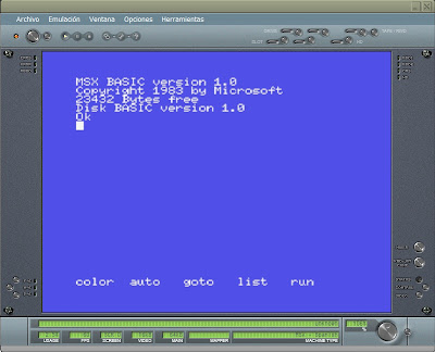 SISTEMAS OPERATIVOS: EMULADOR DE COMPUTADORA MSX - blueMSX
