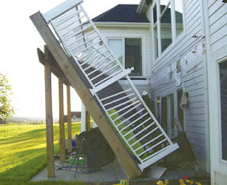Image of collapsed deck