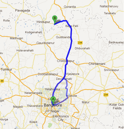 Bangalore To Gauribidanur Route Map Travel Stories Of India: Lepakshi - Day Trip From Bangalore
