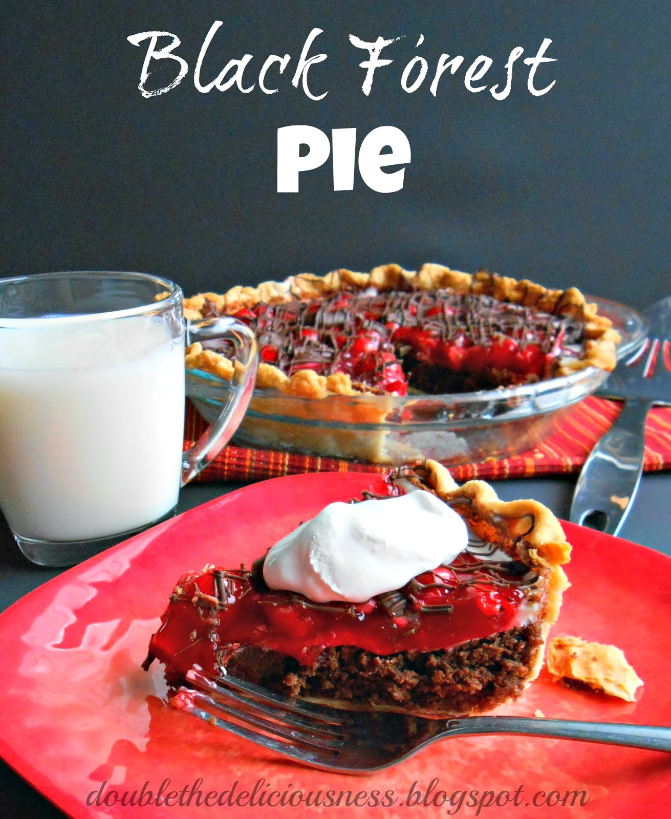 Double the Deliciousness Black Forest Pie