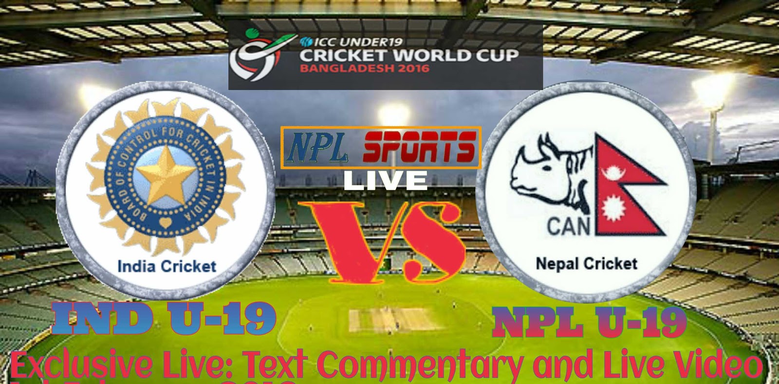 Watch Live Nepal Vs India Under 19 Cricket Pralad Timalsina Journalist