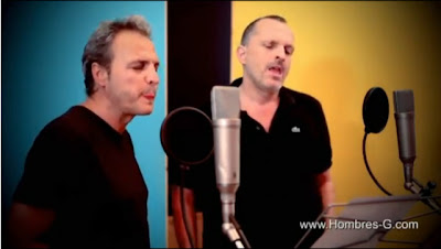 hombres g y miguel bose- video lo noto hombres g y miguel bose