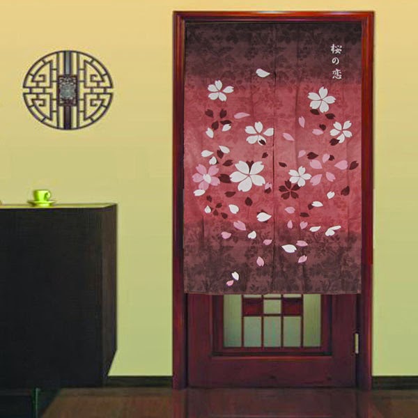 Curtain Ideas Japanese doorway curtain