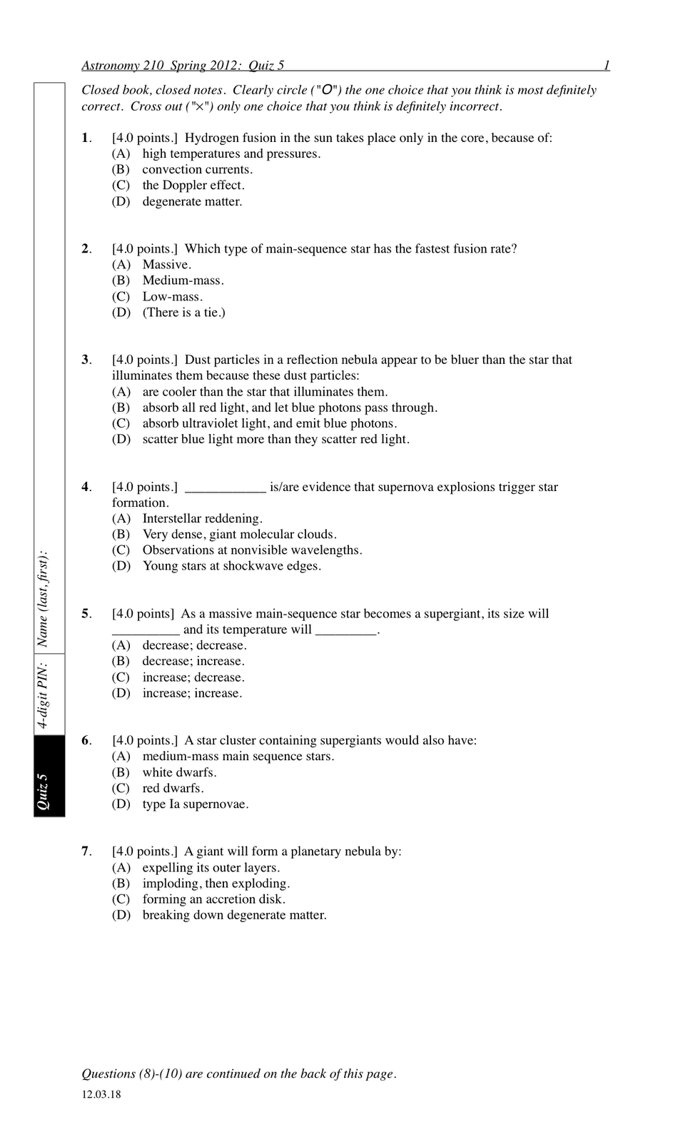 Mastering astronomy homework answers