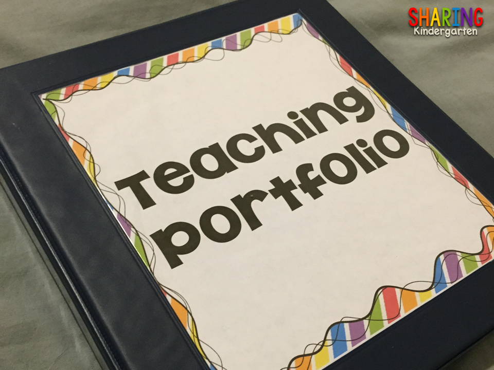 Create a Teaching Portfolio Sharing Kindergarten Bloglovin’