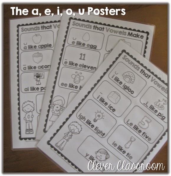 The a, e, i, o, u Posters - Sounds that Vowels Make Helpers The a, e, i, o, u Posters - Sounds that Vowels Make Helpers