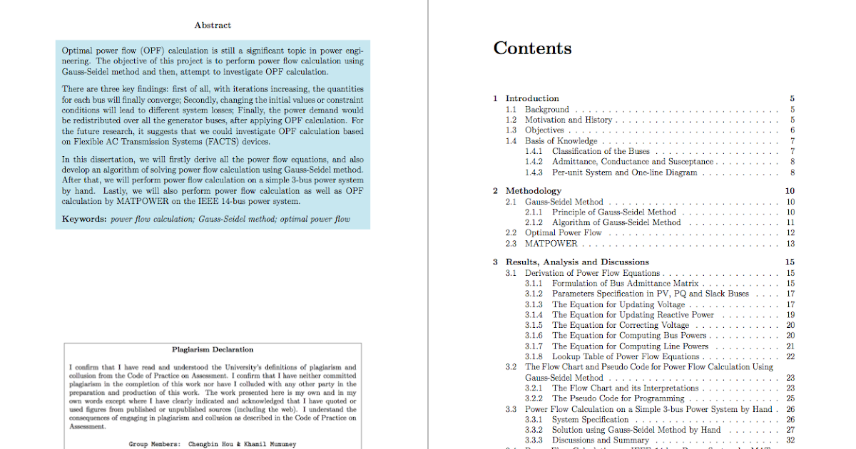 Power flow dissertation picture