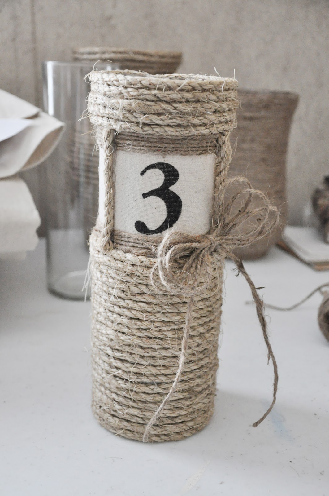 me & j... the everday Twine & Rope Wrapped Vases