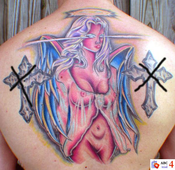 devil angel tattoos