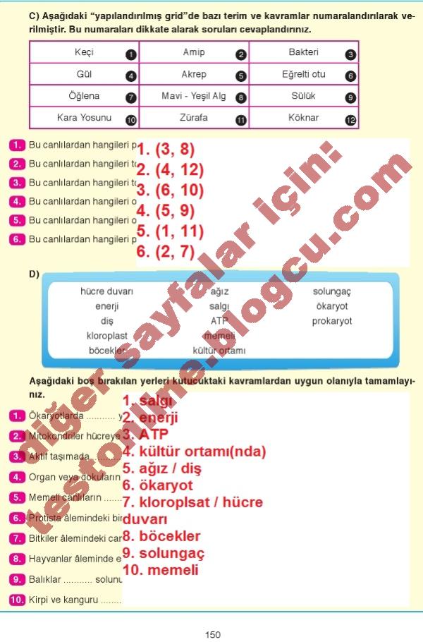 9.sinif-biyloji-ders-kitabi-cevaplari-ata-sayfa-150