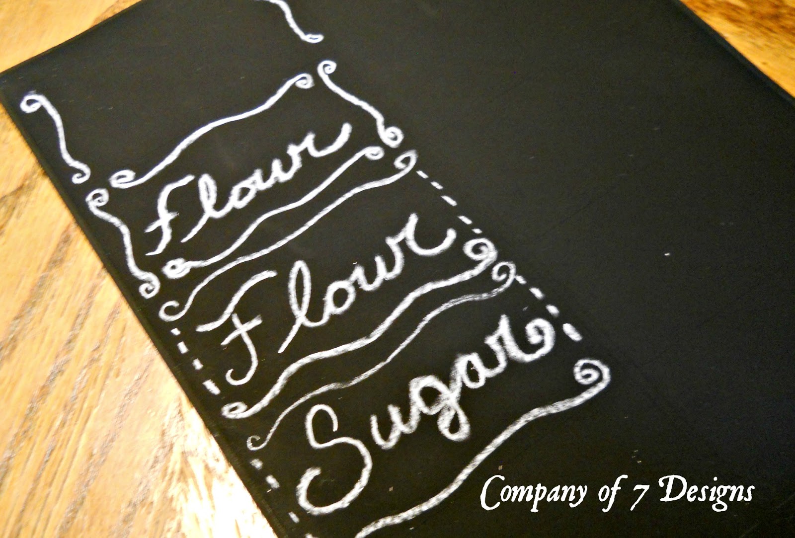 Company of 7 Designs Chalk Paint Label Tutorial