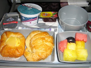 bữa ăn trên hãng hàng không eva airlines