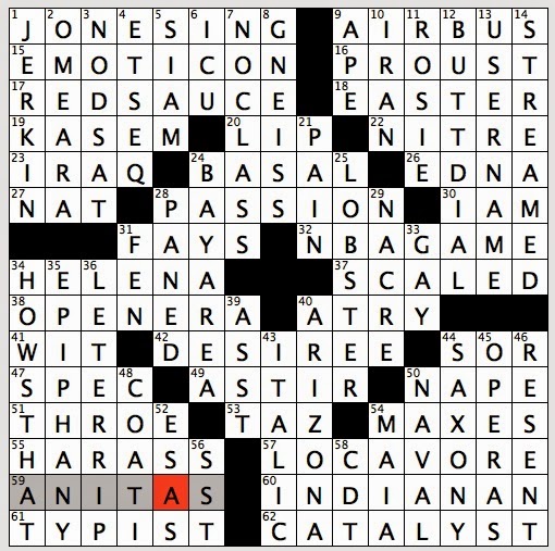 Rex Parker Does the NYT Crossword Puzzle