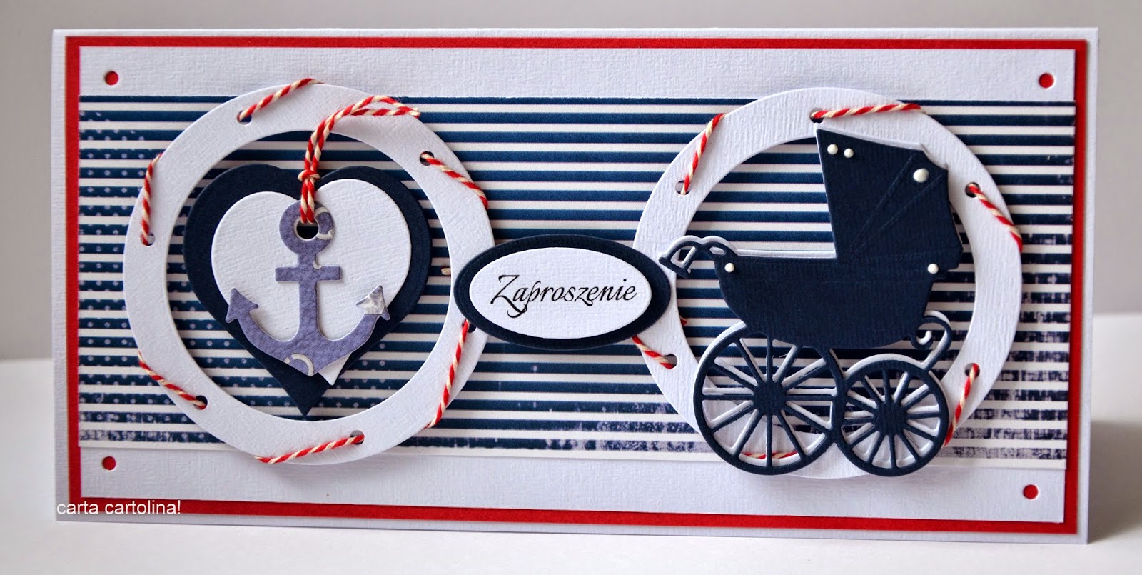 Carta Cartolina Marynarskie Zaproszenia ślubne I Na Chrzest