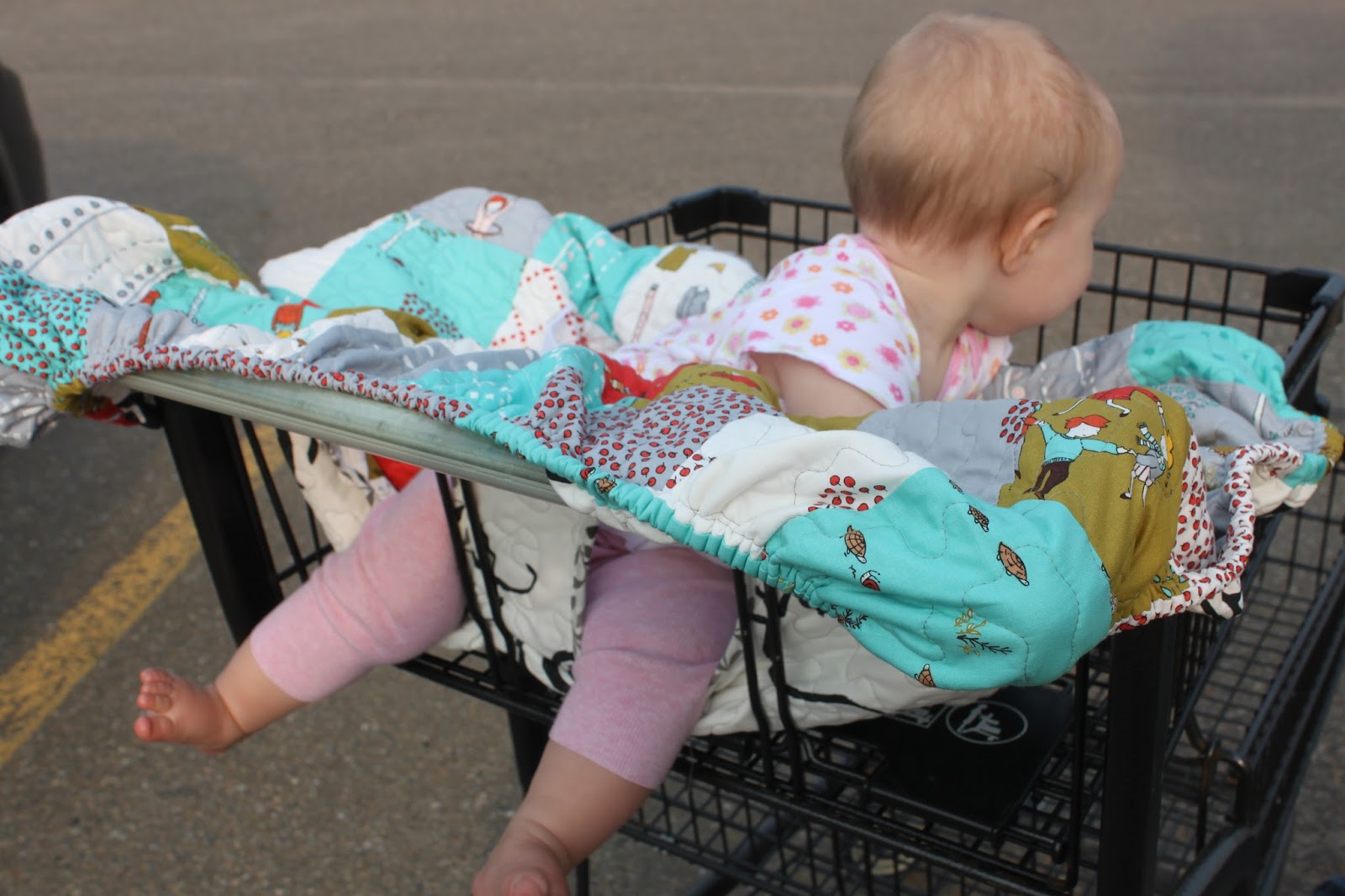 Daydreams of Quilts Patchwork Quilted Shopping Cart Cover