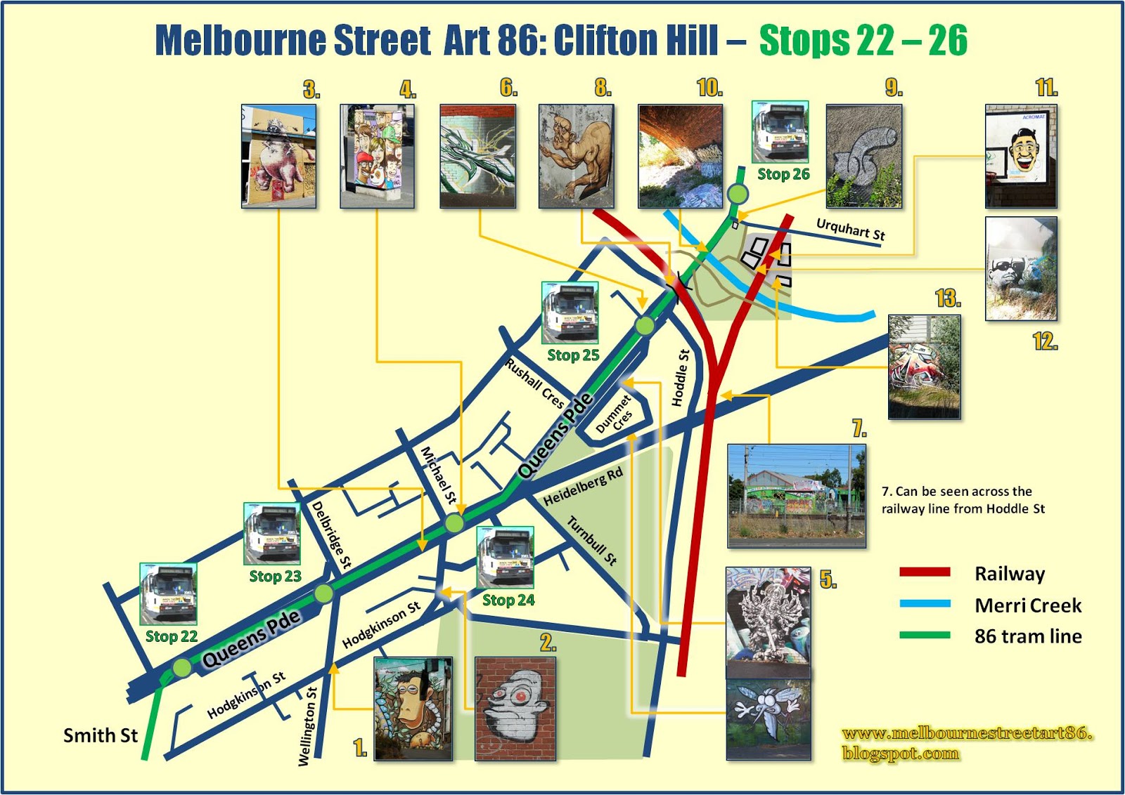 Melbourne Street Art 86 CLIFTON HILL Queens Pde