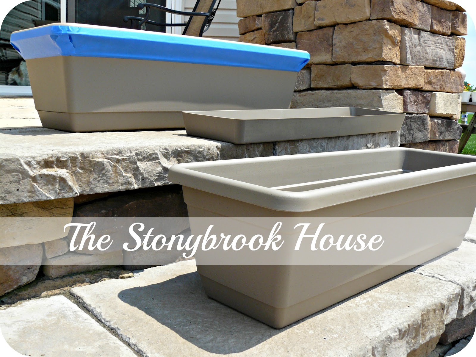 Painted Window Boxes The Stonybrook House