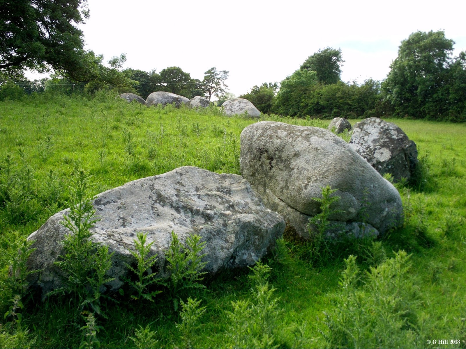 Ireland In Ruins Broadleas Stone Circle Co Kildare