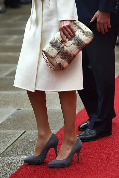 Princess Stephanie de Lannoy, Queen Letizia of Spain, King Felipe VI of Spain, Grand Duke Henri of Luxembourg, Grand Duchess Maria Teresa of Luxembourg and Prince Guillaume, Hereditary Grand Duke of Luxembourg 