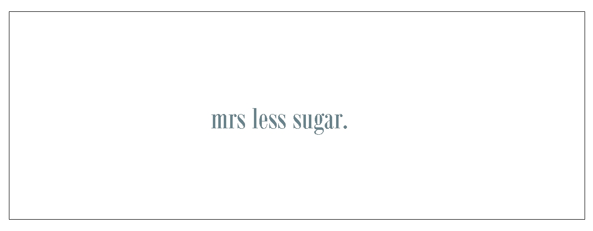 Mrs Less Sugar
