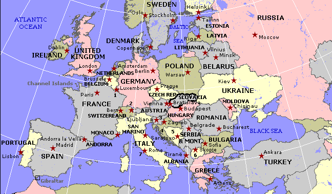 genevieve morton hot_08. blank map of western europe