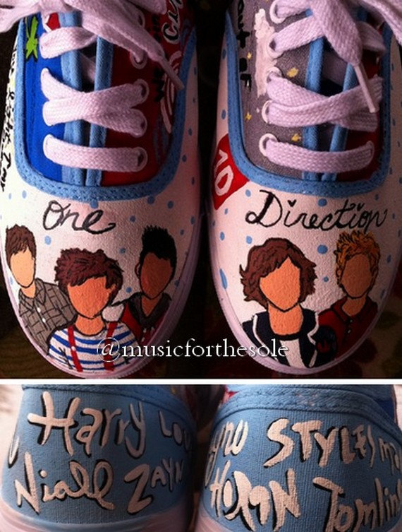 Hand Painted Sneakers Cardiff Hand Painted Sneakers Cardiff