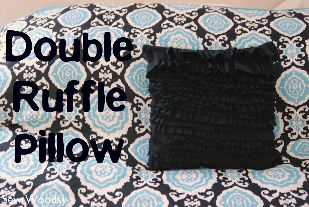 Double Ruffle Pillow {Tutorial} Sew Woodsy