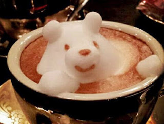 oso espuma capuchino