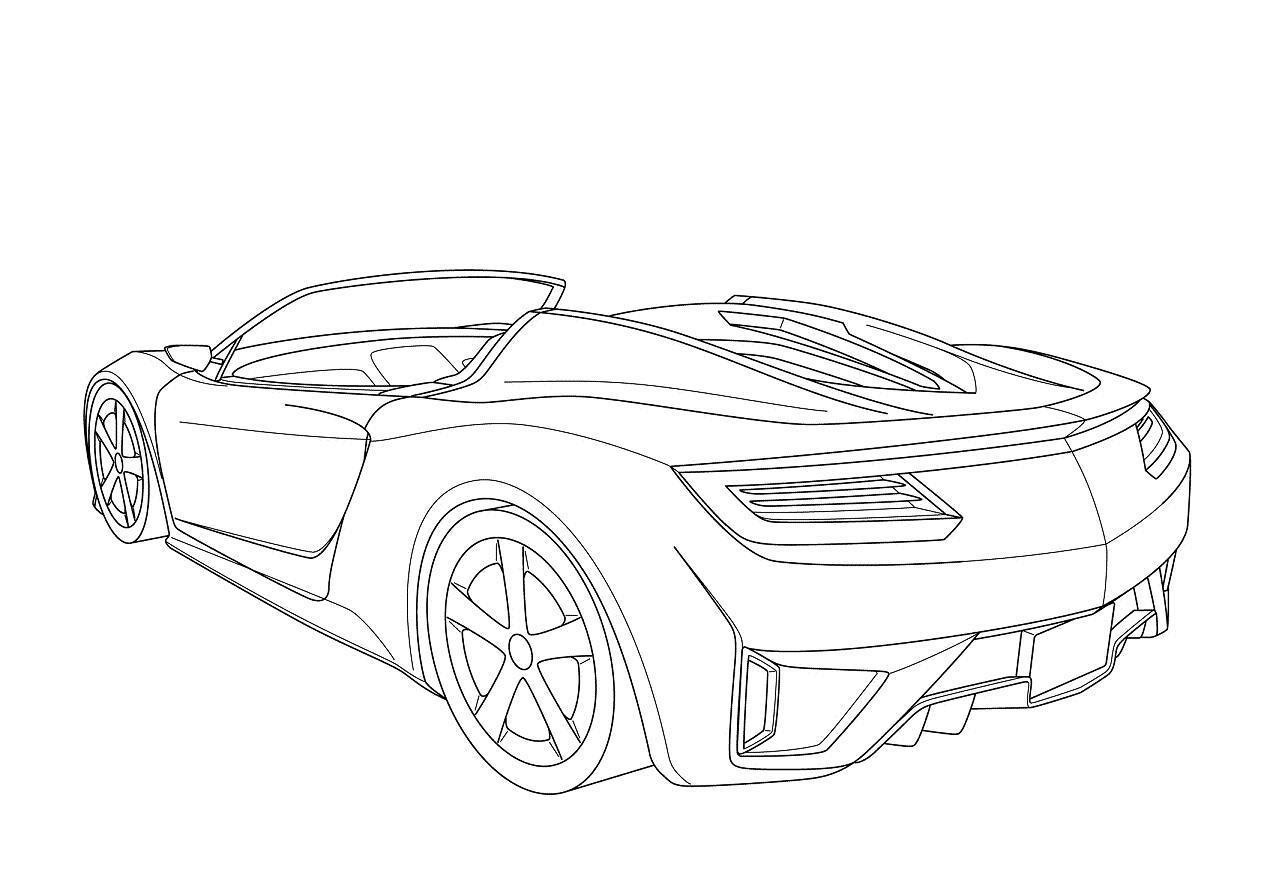 Acura NSX раскраска